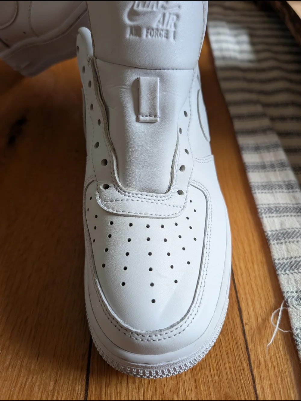Nike White Leather Low-Top Sneakers